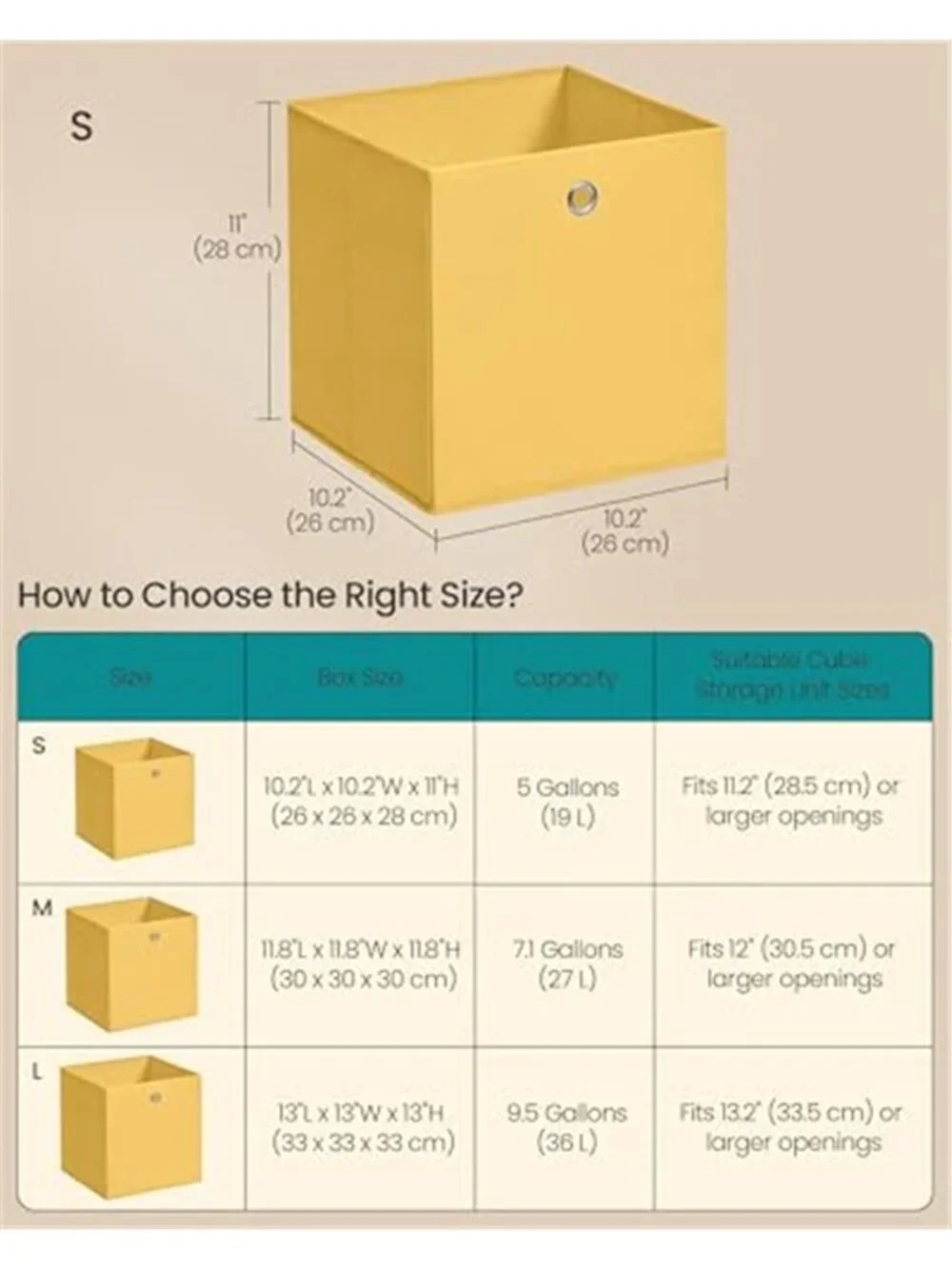 Storage Cubes Set of 6 Odorless Foldable Storage Boxes | Closet